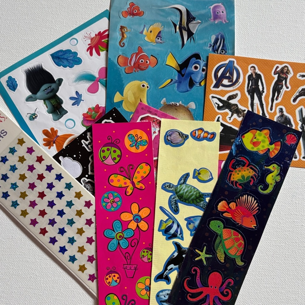 Junk Journal STICKERS VTG 90s and early 2000’s kids stickers millennial stickers